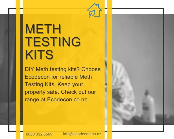 Your assets have contaminated with methamphetamine use instant Meth Testing Kits