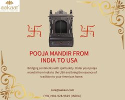 Pooja Mandir from India to USA in the fastest possible time