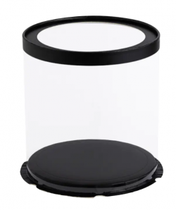 12 Inch Plastic White Transparent Round Cake Box