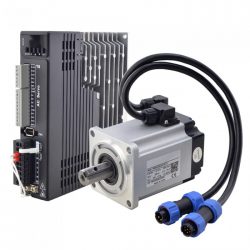 T6-Serie Kit 400W AC-Servomotor 3000rpm 1.27Nm 17-Bit Encoder IP65 + 400W AC-Servomotor-Treiber