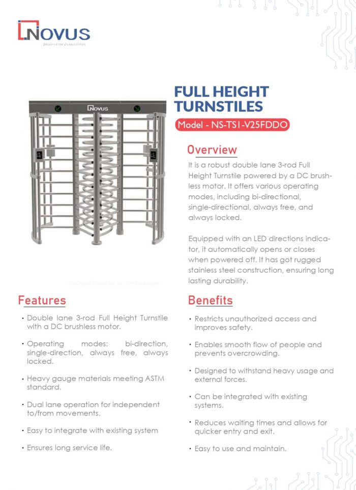 FULL HEIGHT TURNSTILES