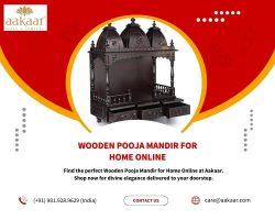 We offer various types of Wooden Pooja Mandir for Home Online is available