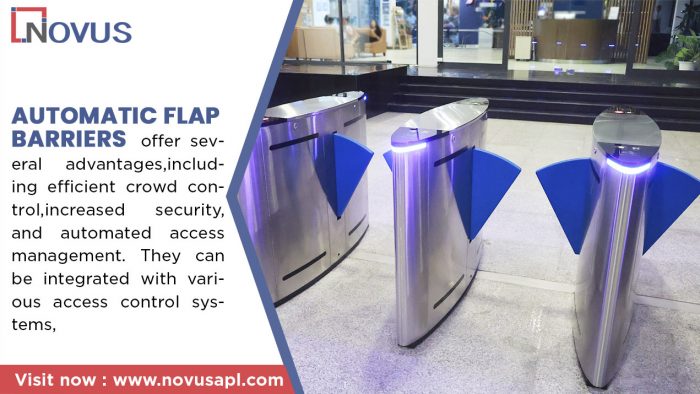 Automatic flap barrier system