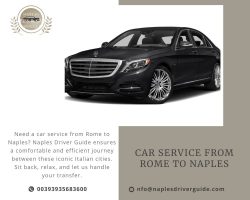 Car Service From Rome To Naples with professional drivers