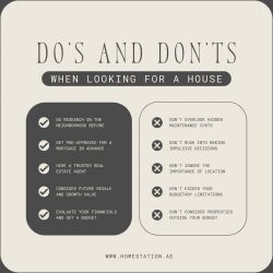 do’s and don’ts when looking for a house