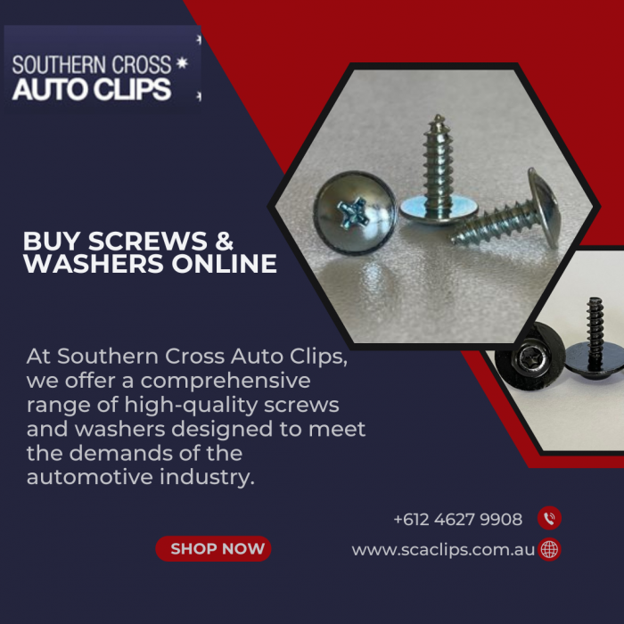 Buy Screws & Washers online at Southern Cross Auto Clips