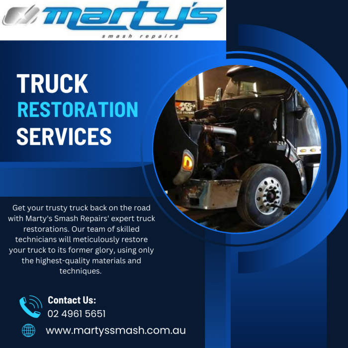 Truck Restorations in Wickham – Martys Smash Repairs