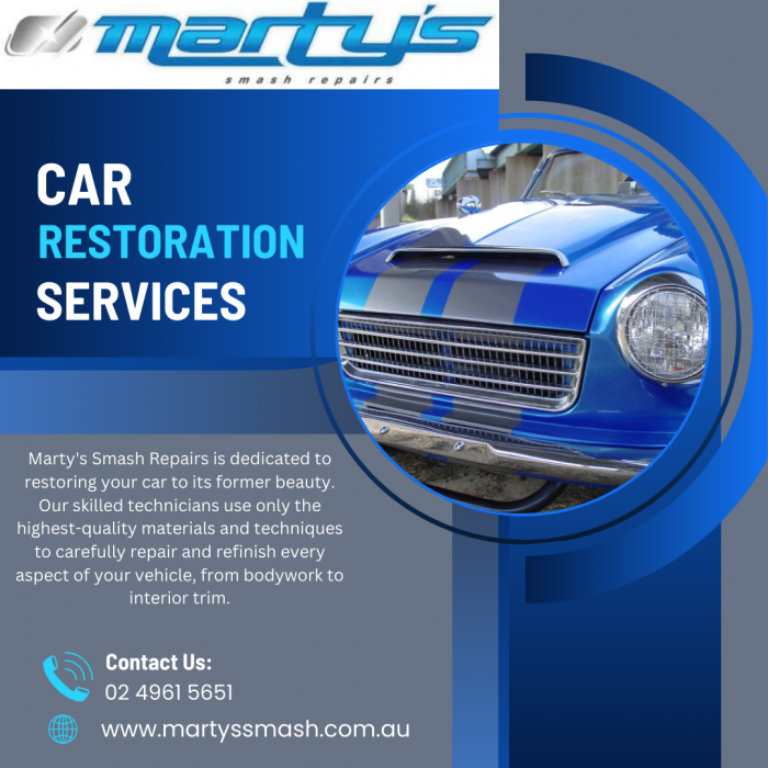 Car Restoration Services in Wickham – Marty’s Smash Repairs