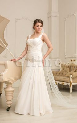 Abito da Sposa Grande Sexy Lunghi con Increspato Quadrato – Gillne.it