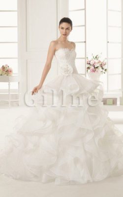 Abito da Sposa Pudica in Pizzo Puffy Ball Gown All Aperto – Gillne.it