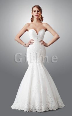 Abito da Sposa Senza Maniche Senza Strap Cuore in Pizzo Stravagante – Gillne.it