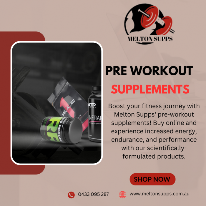 Boost Your Workout: Buy Pre-workout Supplements Online with Melton Supps