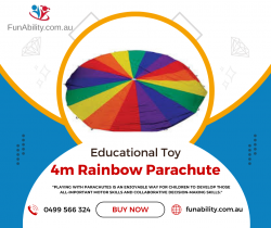 Colorful Fun with the 4m Rainbow Parachute from FunAbility