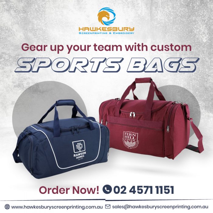 Custom Sports Bags by Hawkesbury Screen Printing & Embroidery