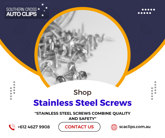 Shop Stainless Steel Screws – Southern Cross Auto Clips