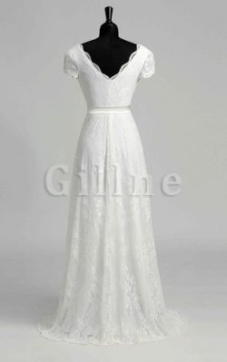 Abito da Sposa A-Line a Spiaggia Moda Stravagante Formale E Informale – Gillne.it