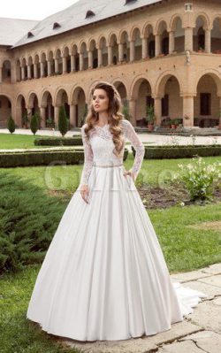 Abito da Sposa con Perline con Applique Spazzola Treno Vintage Barchetta – Gillne.it