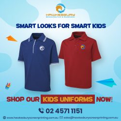 Buy Kids Uniform Online at Hawkesbury Screen Printing and Embroidery