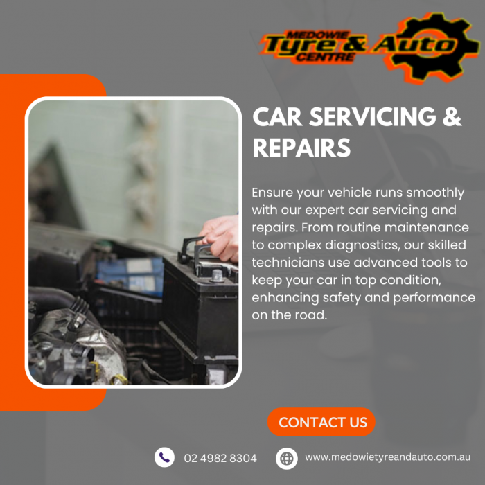 Comprehensive Car Servicing & Repairs at Medowie Tyre & Auto Centre