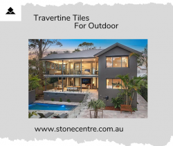 Outdoor Travertine Tiles by Stone Centre Australia