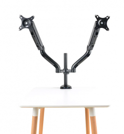 Dual Adjustable Spring Monitor Desk Mount