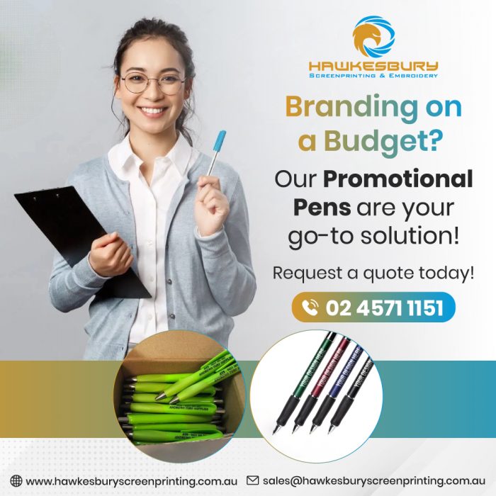 Affordable Branding Solutions with Promotional Pens | Hawkesbury Screen Printing & Embroidery