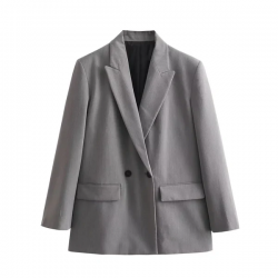 Chic Oversized Grey Blazer: The Ultimate Versatile Wardrobe Staple for Effortless Style