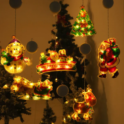 Brighten Your Holidays with Christmas Window Silhouette Lights