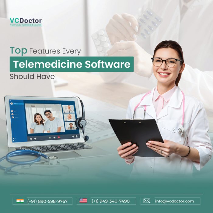 Top Features Every Telemedicine Software Should Have in 2024