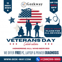 Happy Veterans Day from Geekway LLC!