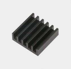 Black Aluminum Heatsink Double Pin Triode Radiator