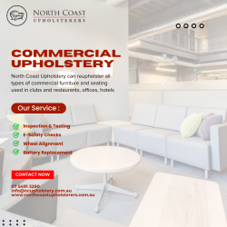 Expert Commercial Upholstery Services by North Coast Upholstery