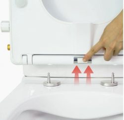 One-touch Release Toilet Cover