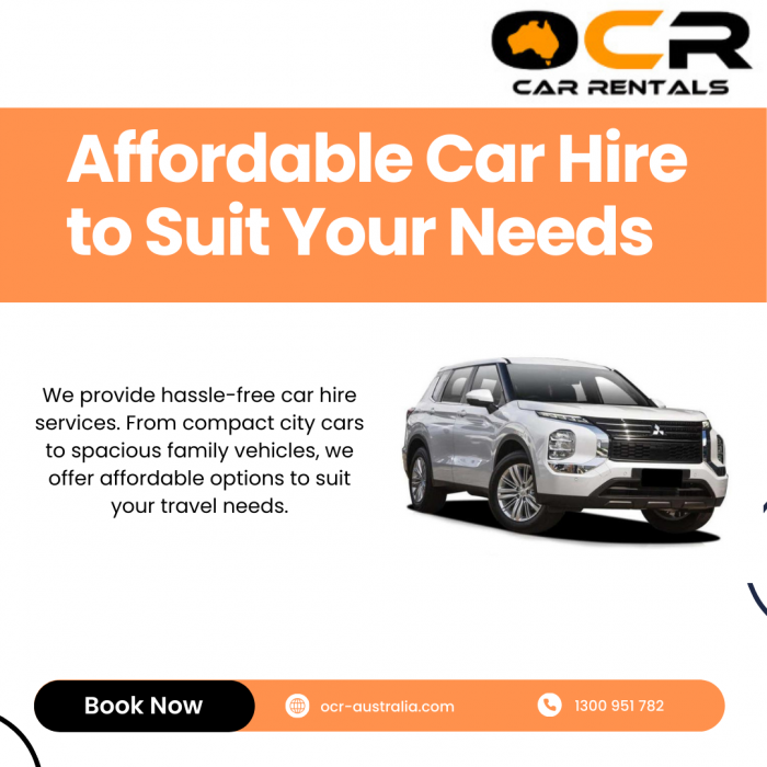 Affordable Car Hire with OCR Car Rentals