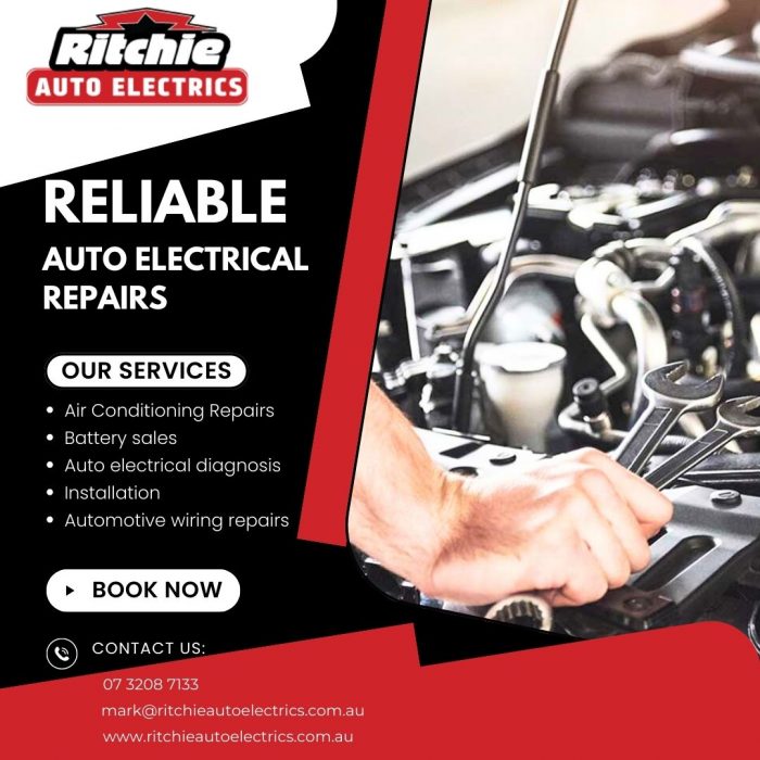 Reliable Auto Electrical Repairs by Ritchie Auto Electrics