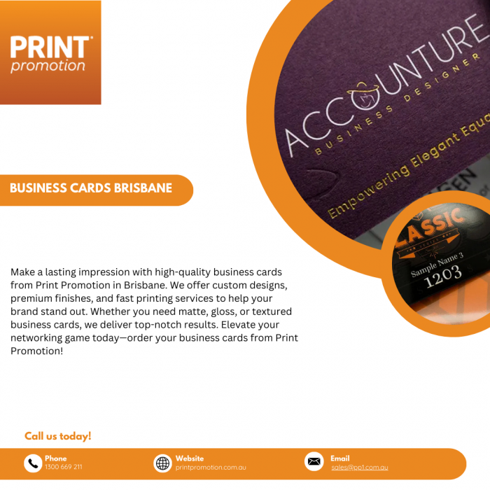 High-Quality Business Cards in Brisbane | Print Promotion