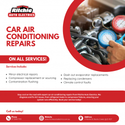 Keep Cool with Expert Car Air Conditioning Repairs from Ritchie Auto Electrics