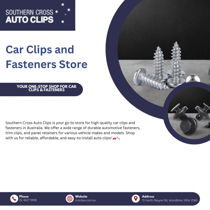 Quality Car Clips & Fasteners at Southern Cross Auto Clips