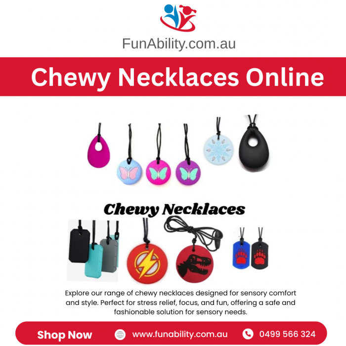 Shop Chewy Necklaces for Sensory Relief at FunAbility