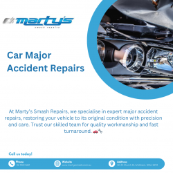 Expert Major Accident Repairs at Marty’s Smash Repairs