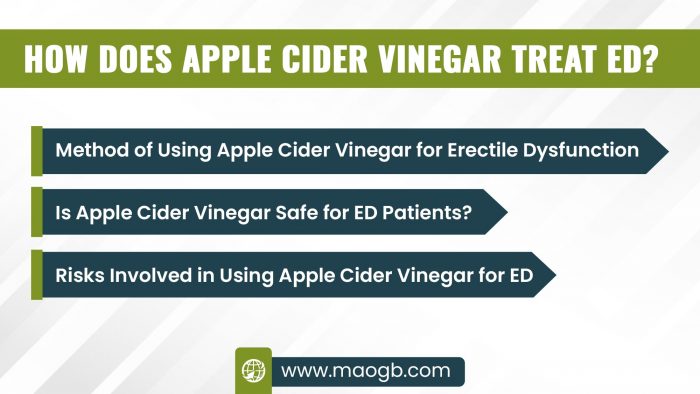 How Does Apple Cider Vinegar Treat ED?