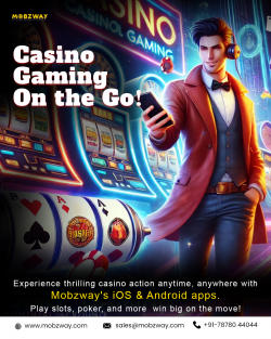 Casino Gaming on the Go: iOS & Android Apps by Mobzway