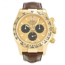 Rolex Daytona Gold Leather Strap Replica