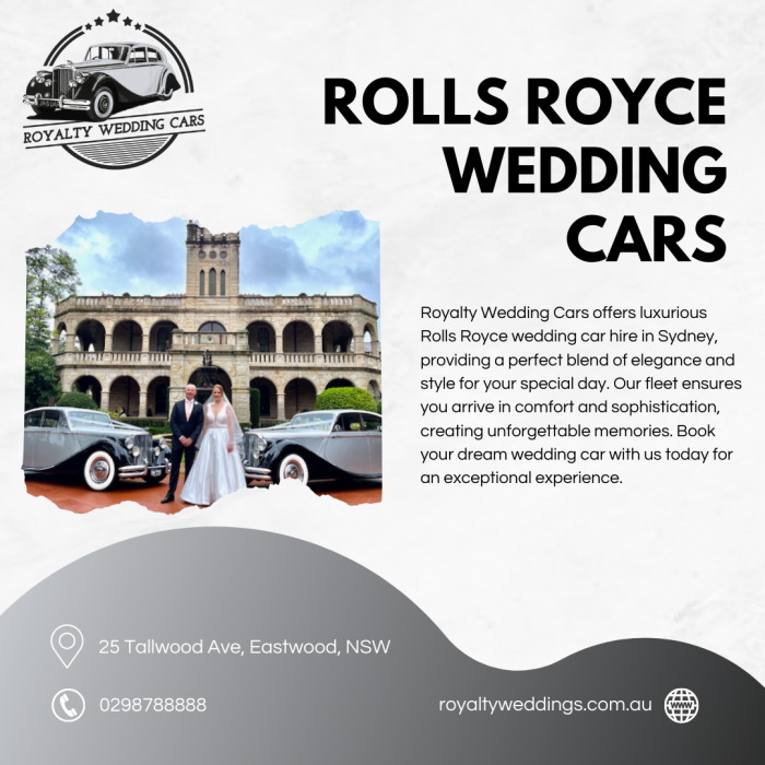 Rolls Royce Wedding Cars in Sydney – Royalty Wedding Cars