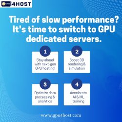 Tired of slow performance? It’s time to switch to GPU dedicated servers.