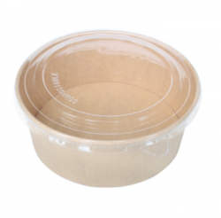 The Round Paper Salad Bowl is crafted from premium quality paperboard