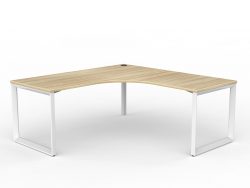 OL Anvil 90° Workstation Corner Desk – Oak Top