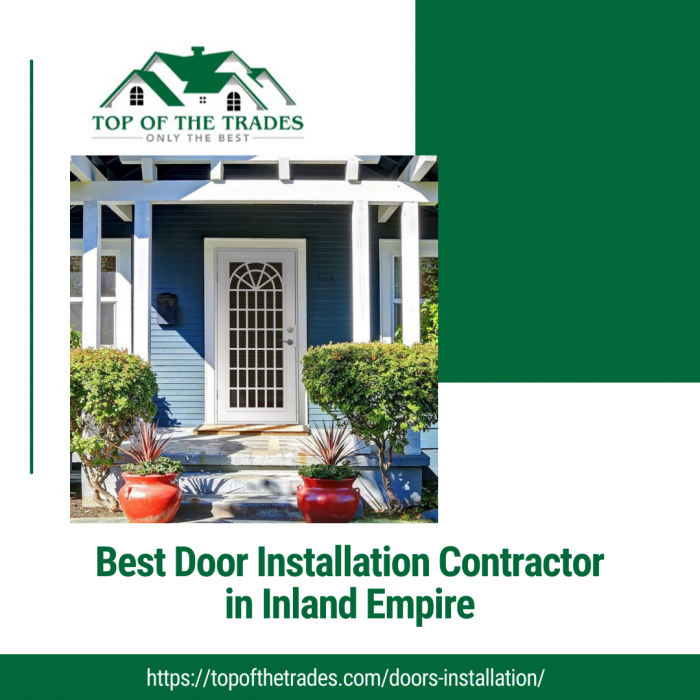 Best Door Installation Contractor in Inland Empire