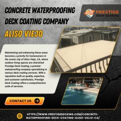 Concrete Waterproofing Deck Coating Company Aliso Viejo