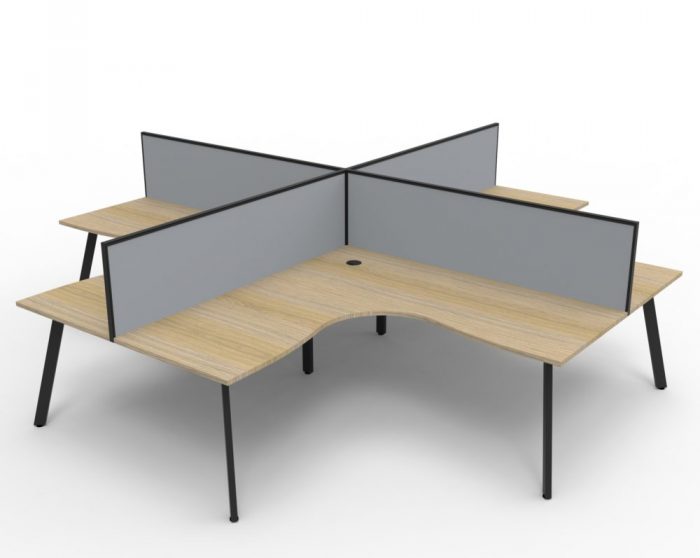 RL Eternity 4 People Corner Workstation